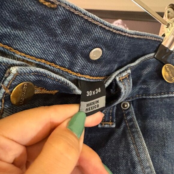 Carhartt Relaxed Fit Denim Carpenter Jeans Size 30x30 Menswear Blue Workwear - Picture 11 of 14